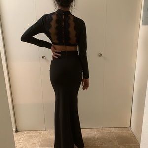 Long black Prom Dress
